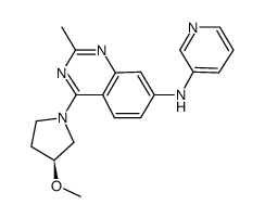 (S)-[4-(3-Methoxy-pyrrolidin-1-yl)-2-methyl-quinazolin-7-yl]-pyridin-3-yl-amine Structure