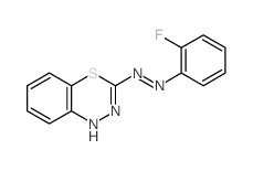 1H-4,1,2-Benzothiadiazine,3-[2-(2-fluorophenyl)diazenyl]-结构式