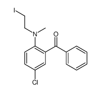 [5-chloro-2-[2-iodoethyl(methyl)amino]phenyl]-phenylmethanone Structure