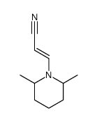 3-(2,6-dimethylpiperidin-1-yl)prop-2-enenitrile结构式