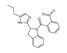 (2-nitrophenyl)-[2-(5-propyl-1H-imidazol-2-yl)-2,3-dihydroindol-1-yl]methanone Structure