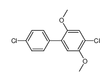 4,4'-dichloro-2,5-dimethoxy-biphenyl结构式