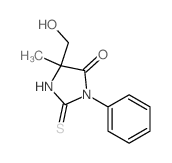 4-Imidazolidinone, 5- (hydroxymethyl)-5-methyl-3-phenyl-2-thioxo- structure