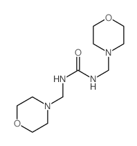 1,3-bis(morpholin-4-ylmethyl)urea Structure