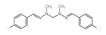 4-Chlorobenzaldehyde ((2-(4-chlorobenzylidene)-1-methylhydrazino)methyl)(methyl)hydrazone Structure