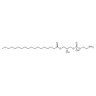 1-Stearoyl-2-Hydroxy-sn-Glycero-3-Phosphoethanolamine structure