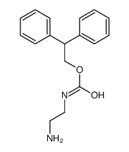 2,2-diphenylethyl N-(2-aminoethyl)carbamate Structure