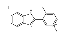 2-(1,4-dimethylpyridin-1-ium-3-yl)-1H-benzimidazole,iodide结构式