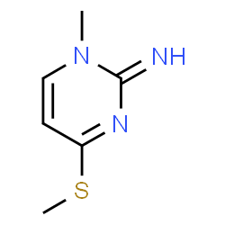 2(1H)-Pyrimidinimine,1-methyl-4-(methylthio)-(9CI) Structure