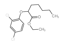 ethyl 2-(2,4-dichlorophenoxy)heptanoate结构式