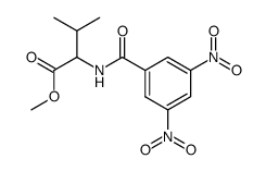 (D,L)-N-(3,5-dinitrobenzoyl)valine methyl ester Structure