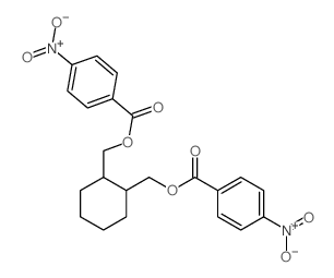 [2-[(4-nitrobenzoyl)oxymethyl]cyclohexyl]methyl 4-nitrobenzoate结构式