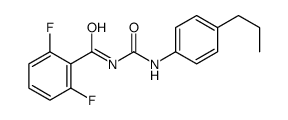 2,6-difluoro-N-[(4-propylphenyl)carbamoyl]benzamide结构式