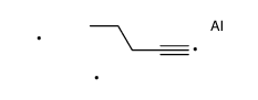 dimethyl(pent-1-ynyl)alumane结构式