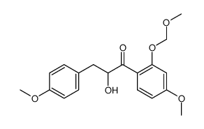 4,4'-dimethoxy-2'-O-methoxymethyl-α-hydroxydihydrochalcone Structure