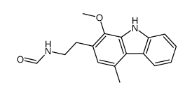 2-(2-formamidoethyl)-1-methoxy-4-methylcarbazole Structure