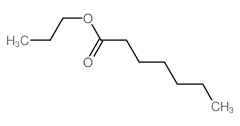 Propyl heptanoate structure