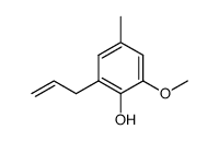 2-allyl-4-methyl-6-methoxyphenol结构式