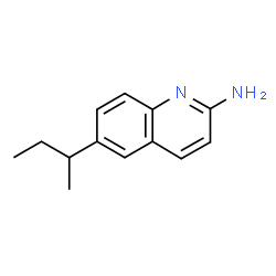 2-Quinolinamine,6-(1-methylpropyl)-(9CI) Structure