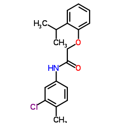 N-(3-Chloro-4-methylphenyl)-2-(2-isopropylphenoxy)acetamide Structure