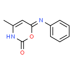 2H-1,3-Oxazin-2-one,3,6-dihydro-4-methyl-6-(phenylimino)-(8CI)结构式