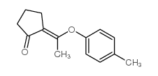 Cyclopentanone, 2-[1-(4-methylphenoxy)ethylidene]-, (2E)- (9CI) Structure