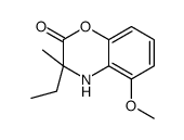 3-ethyl-5-methoxy-3-methyl-4H-1,4-benzoxazin-2-one Structure