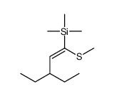 (3-ethyl-1-methylsulfanylpent-1-enyl)-trimethylsilane结构式