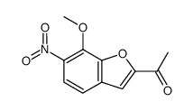 6-nitro-2-acetyl-7-methoxybenzo[b]furan Structure