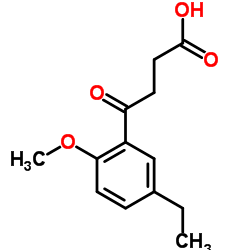 4-(5-Ethyl-2-methoxyphenyl)-4-oxobutanoic acid结构式