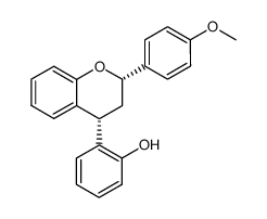 4'-methoxy-4β-(2-hydroxyphenyl)flavan结构式