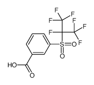 3-(1,1,1,2,3,3,3-heptafluoropropan-2-ylsulfonyl)benzoic acid结构式