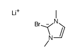 lithium,2-bromo-1,3-dimethylimidazol-2-ide Structure