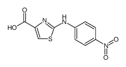 2-(4-NITROPHENYLAMINO)THIAZOLE-4-CARBOXYLICACID结构式