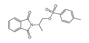 (+)-(S)-2-phthalimidopropyl toluene-p-sulphonate Structure