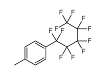 1-methyl-4-(1,1,2,2,3,3,4,4,5,5,5-undecafluoropentyl)benzene结构式