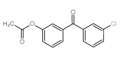 3-ACETOXY-3'-CHLOROBENZOPHENONE结构式