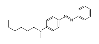 N-hexyl-N-methyl-4-phenyldiazenylaniline结构式