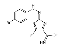 2-[(4-bromophenyl)hydrazinylidene]-5-fluoroimidazole-4-carboxamide Structure