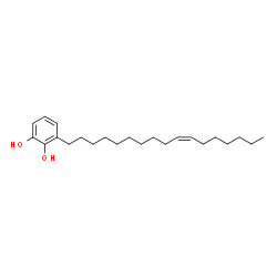 3-[(10Z)-10-Heptadecen-1-yl]-1,2-benzenediol structure