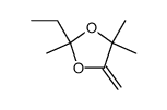 1,3-Dioxolane,2-ethyl-2,4,4-trimethyl-5-methylene- Structure