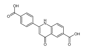 2-(4-carboxyphenyl)-4-oxo-1H-quinoline-6-carboxylic acid Structure