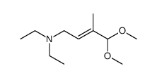 2-Buten-1-amine, N,N-diethyl-4,4-dimethoxy-3-methyl-, (2E) Structure