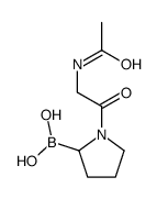 [1-(2-acetamidoacetyl)pyrrolidin-2-yl]boronic acid结构式