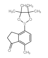 7-methyl-4-(4,4,5,5-tetramethyl-1,3,2-dioxaborolan-2-yl)-2,3-dihydroinden-1-one Structure