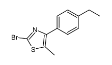 2-BROMO-4-(4-ETHYLPHENYL)-5-METHYLTHIAZOLE picture