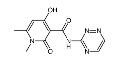 N-(1,2,4-triazin-3-yl)-1,6-dimethyl-4-hydroxy-2-oxo-1,2-dihydropyridine-3-carboxamide Structure