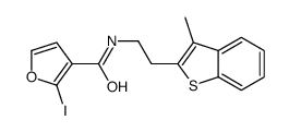 2-iodo-N-[2-(3-methyl-1-benzothiophen-2-yl)ethyl]furan-3-carboxamide Structure