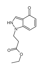 ethyl 3-(4-oxo-2H-indazol-1-yl)propanoate结构式