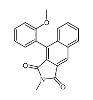 4-(2-methoxyphenyl)-2-methylbenzo[f]isoindole-1,3-dione结构式